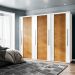 Guarda-Roupa Casal Sevilha Flex com Pés 3 Portas 4 Gavetas Branco 213cm