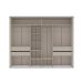 Guarda-Roupa Casal Sevilha Flex com Pés 3 Portas 4 Gavetas Branco 213cm