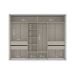 Guarda-Roupa Casal Sevilha Flex com Pés 3 Portas 4 Gavetas Branco 213cm
