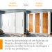 Guarda-Roupa Casal Sevilha Flex com Pés 3 Portas 4 Gavetas Branco