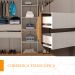 Guarda-Roupa Casal Sevilha Flex com Pés 3 Portas 4 Gavetas Freijó