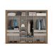 Guarda-Roupa Casal Sevilha Flex com Pés 3 Portas 4 Gavetas Freijó e Off White