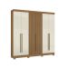Guarda-Roupa Casal Sidney 6 Portas 2 Gavetas Atacama e Areia