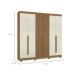 Guarda-Roupa Casal Sidney 6 Portas 2 Gavetas Atacama e Areia