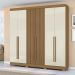 Guarda-Roupa Casal Sidney 6 Portas 2 Gavetas Atacama e Areia