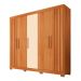 Guarda-Roupa Casal Sophia 5 Portas 2 Gavetas Freijó e Off White