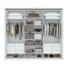 Guarda-Roupa Casal Spazio 3 Portas 6 Gavetas Branco