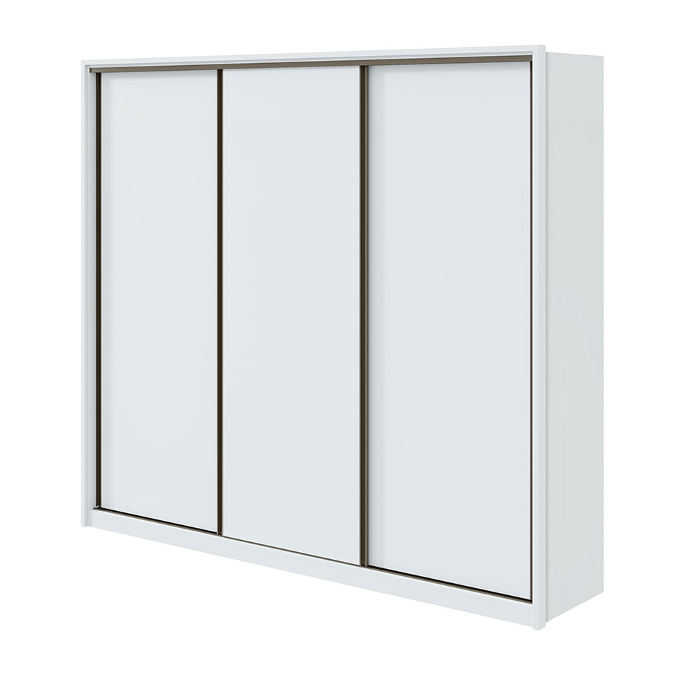 Guarda-Roupa Casal Spazio 3 Portas 6 Gavetas Branco
