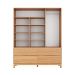 Guarda-Roupa Casal Square 3 Portas 4 Gavetas Madeira Maciça Natural Pine