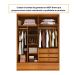 Guarda-Roupa Casal Stillus 4 Portas 5 Gavetas Cinamomo