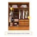 Guarda-Roupa Casal Stillus 4 Portas 5 Gavetas Cinamomo