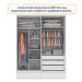 Guarda-Roupa Casal Stillus 4 Portas 5 Gavetas Neve