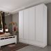 Guarda-Roupa Casal Stillus 4 Portas 5 Gavetas Neve