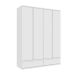 Guarda-Roupa Casal Stillus 4 Portas 5 Gavetas Neve