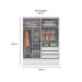 Guarda-Roupa Casal Stillus 4 Portas 5 Gavetas Neve