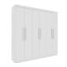 Guarda-Roupa Casal Suécia 6 Portas 4 Gavetas Neve