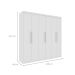 Guarda-Roupa Casal Suécia 6 Portas 4 Gavetas Neve
