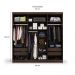 Guarda-Roupa Casal Supreme 6 Portas 4 Gavetas Capuccino Wood