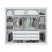 Guarda-Roupa Casal Toronto 2 PT 6 GV Branco