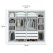 Guarda-Roupa Casal Toronto 2 PT 6 GV Branco