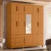 Guarda-Roupa Casal Triton 11 Portas 6 Gavetas Cinamomo