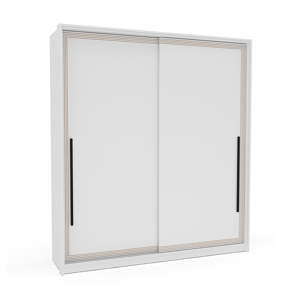 Guarda-Roupa Casal Valência 2 Portas 2 Gavetas Branco