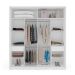 Guarda-Roupa Casal Valência 2 Portas 2 Gavetas Branco e Azul