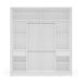 Guarda-Roupa Casal Valência 2 Portas 2 Gavetas Branco e Azul