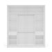 Guarda-Roupa Casal Valência 2 Portas 2 Gavetas Branco e Cinza