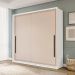 Guarda-Roupa Casal Valência 2 Portas 2 Gavetas Branco e Creme