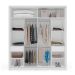 Guarda-Roupa Casal Valência 2 Portas 2 Gavetas Branco e Verde