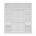 Guarda-Roupa Casal Valência 2 Portas 2 Gavetas Branco e Verde