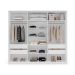Guarda-Roupa Casal Valência 3 Portas 4 Gavetas Branco