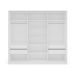 Guarda-Roupa Casal Valência 3 Portas 4 Gavetas Branco