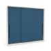 Guarda-Roupa Casal Valência 3 Portas 4 Gavetas Branco e Azul