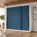 Guarda-Roupa Casal Valência 3 Portas 4 Gavetas Branco e Azul