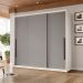 Guarda-Roupa Casal Valência 3 Portas 4 Gavetas Branco e Cinza