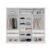 Guarda-Roupa Casal Valência 3 Portas 4 Gavetas Branco e Creme
