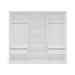 Guarda-Roupa Casal Valência 3 Portas 4 Gavetas Branco e Creme