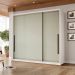 Guarda-Roupa Casal Valência 3 Portas 4 Gavetas Branco e Verde