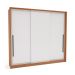Guarda-Roupa Casal Valência 3 Portas 4 Gavetas Freijó e Branco