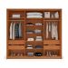 Guarda-Roupa Casal Valência 3 Portas 4 Gavetas Freijó e Branco