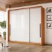 Guarda-Roupa Casal Valência 3 Portas 4 Gavetas Freijó e Branco
