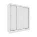 Guarda-Roupa Casal Valência 3 Portas 4 Gavetas Neve