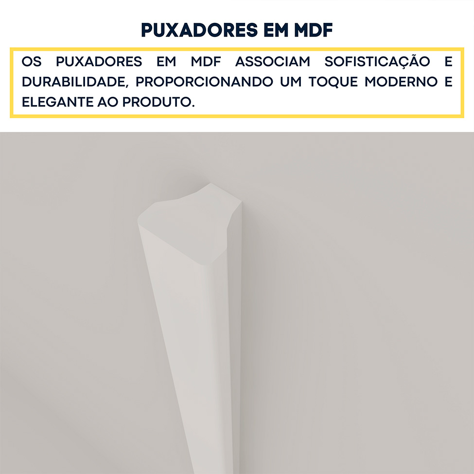 Guarda-Roupa Casal Valência 3 Portas 4 Gavetas Neve