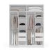 Guarda-Roupa Casal Valência 4 Portas 4 Gavetas Branco