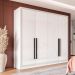 Guarda-Roupa Casal Valência 4 Portas 4 Gavetas Branco