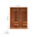 Guarda-Roupa Casal Valência 4 Portas 4 Gavetas Freijó e Branco