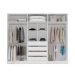 Guarda-Roupa Casal Valência 6 Portas 4 Gavetas Branco