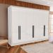 Guarda-Roupa Casal Valência 6 Portas 4 Gavetas Branco